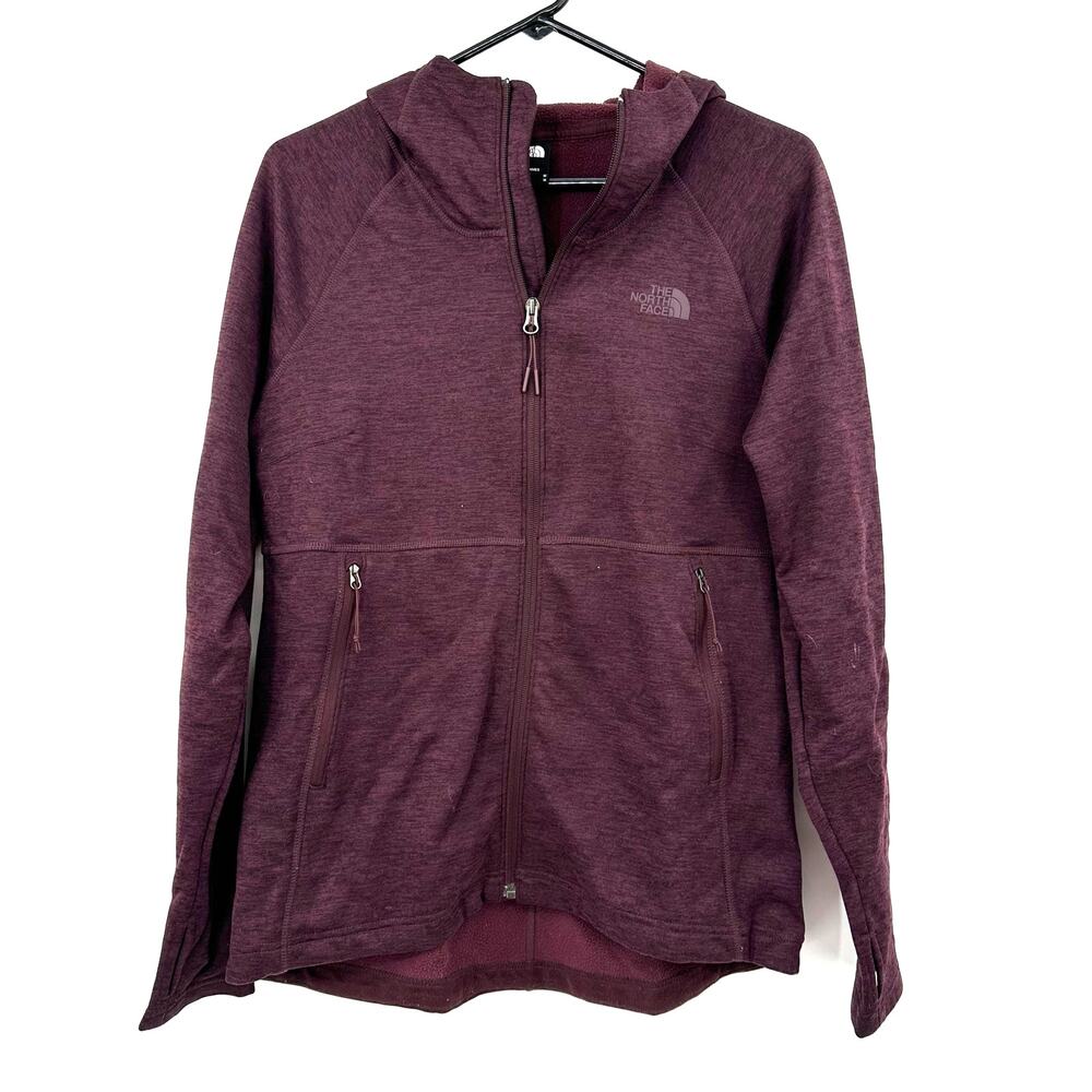 The North Face Size Medium Womens Zip Up Hooded Lightweight Jacket Purple